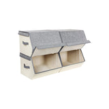 Set van 4 opbergdozen met magnetische deksels | Kymiko