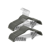 Fluwelen hanger met verstelbare clips | Kymiko