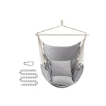 Hangstoel met 2 kussens en metalen ketting