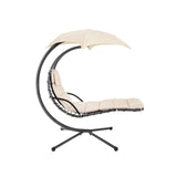 Hangligstoel met frame en parasol | Kymiko