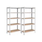Set van 2 stevige planken met 5 verstelbare planken