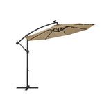 Parasol met LED-verlichting op zonne-energie | Kymiko