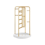 Sieradenhouder met metalen frame cadeau-idee goud