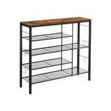 Schoenenrek vintage bruin-zwart | Kymiko