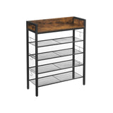 Schoenenrek vintage bruin-zwart | Kymiko