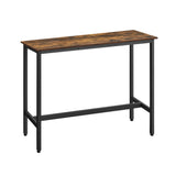 Rechthoekige bartafel greige zwart | Kymiko