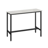 Rechthoekige bartafel greige zwart | Kymiko
