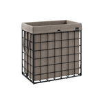 Wasmand met uitneembare waszak en metalen draadframe