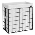 Wasmand met uitneembare waszak en metalen draadframe