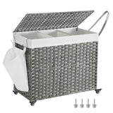 Handgeweven wasmand van 140 liter, gemaakt van polyrotan | Kymiko
