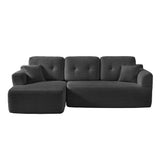 Modulaire hoekbank leigrijs links 1