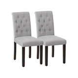 Gestoffeerde eetkamerstoelen set van 2 | Kymiko