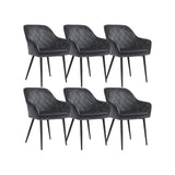 Eetkamerstoelen met armleuningen en fluwelen bekleding | Kymiko
