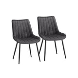Fluwelen eetkamerstoelen met gebogen rugleuning – vooraanzicht – groen