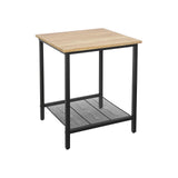 Bijzettafel honingbruin-zwart | Kymiko