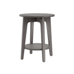 Ronde bijzettafel met onderblad