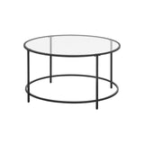 Ronde bijzettafel met metalen frame | Kymiko