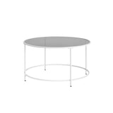 Ronde bijzettafel met metalen frame | Kymiko