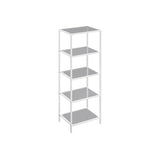 Smalle glasplank met stalen frame | Kymiko