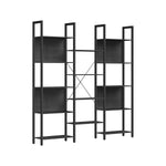 Boekenkast met 14 planken en metalen frame
