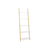 Ladderplank met 5 niveaus mat wit-natuurkleur | Kymiko