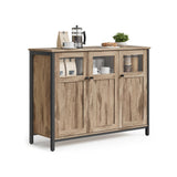 Dressoir vintage bruin-zwart | Kymiko