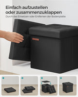 Opvouwbare bank basis zwart 6