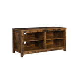 TV-plank met open vakken vintage bruin | Kymiko