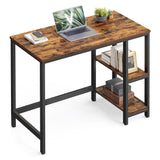 Bureau met 2 planken industrieel design | Kymiko