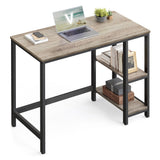 Bureau met 2 planken industrieel design | Kymiko