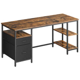 Bureau met planken en lades – detailfoto