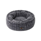 Rond hondenbed met zacht pluche | Kymiko
