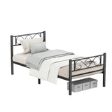 Metalen bedframe met opbergruimte onder het bed | Kymiko
