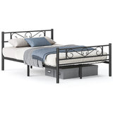 Metalen bedframe met opbergruimte onder het bed | Kymiko