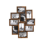 Fotolijstcollage voor 10 foto's vintage bruin | Kymiko