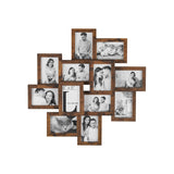 12 fotolijsten voor wanddecoratie van 10 x 15 cm – vooraanzicht – zwart