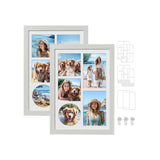 Fotolijst A4 voor meerdere foto's – vooraanzicht – wit staand