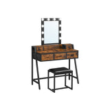 Industrieel design kaptafel met kruk | Kymiko