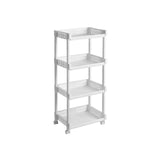 Witte kunststof trolley | Kymiko
