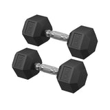 Set halters voor krachttraining thuis en in de sportschool – vooraanzicht