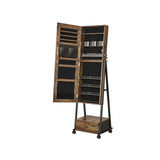 Oprolbare sieradenorganizer met passpiegel | Kymiko