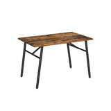 Vintage bruinzwarte eettafel | Kymiko