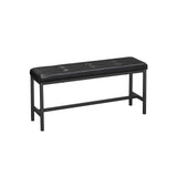 Eetkamerbank met PU-bekleding en stalen frame | Kymiko