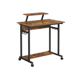 Computertafel met wielen 80 x 50 cm | Kymiko