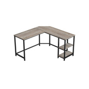 L-vormig bureau met 2 planken