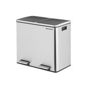 MaisonChic Afvalscheidingsprullenbak – 60L Duo Vakken, Stijlvol & Praktisch, met Pedaalbediening