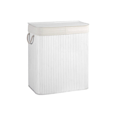 Bamboe wasmand met 2 vakken
