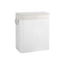 Bamboe wasmand met 2 vakken