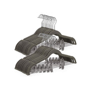 Fluwelen kleerhanger, antislip, met stang