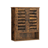 Wandkast met 2 deuren vintage bruin | Kymiko